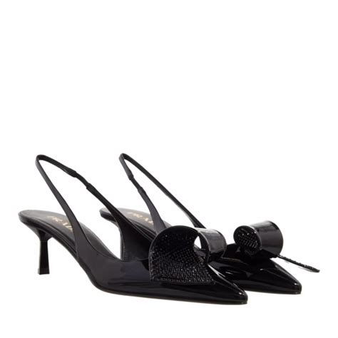 decollete prada|Cutout Leather Pumps By Prada .